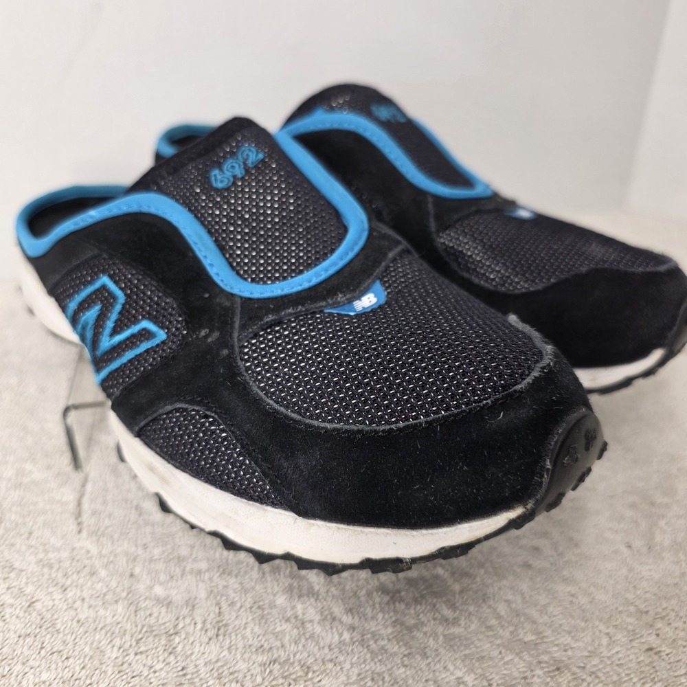 New Balance 925 Women's SIZE 8 B Sport Black Blue Slip-on Comfort Mule Shoes - Picture 3 of 16